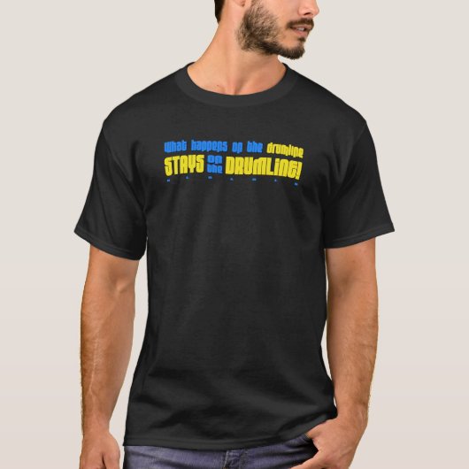Wat gebeurt er op de Drumline TShirt (Voorkant)