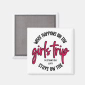 Wat gebeurt er op de GEFACHTE 'Girls Trip'? Magneet (Voorkant / Achterkant)