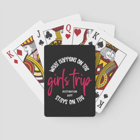 Wat gebeurt er op de GEFACHTE 'Girls Trip'? Pokerkaarten (Achterkant)