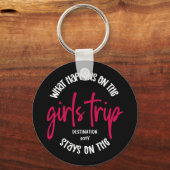 Wat gebeurt er op de GEFACHTE 'Girls Trip'? Sleutelhanger (Voorkant)