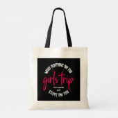 Wat gebeurt er op de GEFACHTE 'Girls Trip'? Tote Bag (Achterkant)