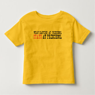 Wat gebeurt er op de kleuterschool? kinder shirts