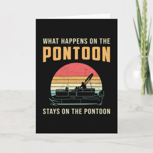 Wat gebeurt er op de pontonboot zeilboot kaart