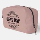 Wat gebeurt er op Girls Trip Girls Weekend Custom Toilettasje (Rechterhoek)