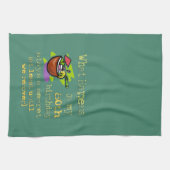 Wat gebeurt er op mijn 80ste verjaardag grappige f theedoek (Horizontaal)