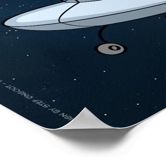 Wat gebeurt er rond de planeet? poster (Hoek)