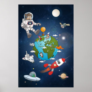Wat gebeurt er rond de planeet? poster