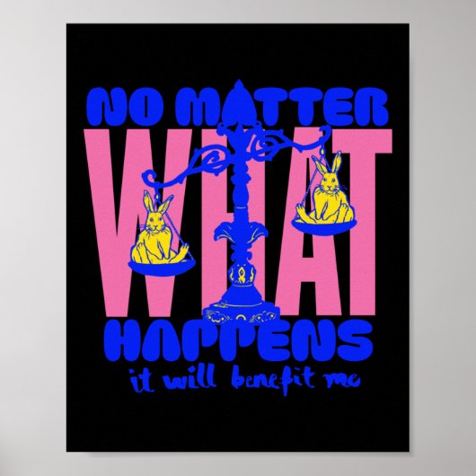Wat gebeurt er Sticker Poster (Voorkant)