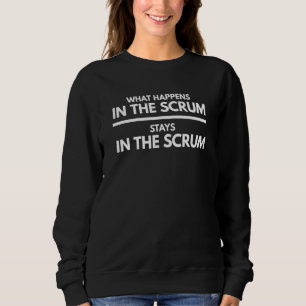 Wat gebeurt in de Scrum Funny Rugby Player Trui