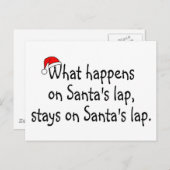 Wat gebeurt op de stadia van het laboratorium Sant Feestdagenkaart (Voorkant / Achterkant)