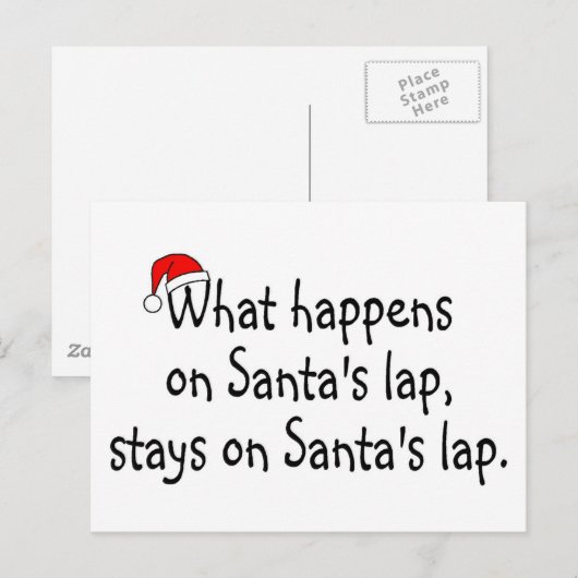 Wat gebeurt op de stadia van het laboratorium Sant Feestdagenkaart (Voorkant / Achterkant)