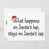 Wat gebeurt op de stadia van het laboratorium Sant Feestdagenkaart (Voorkant / Achterkant)