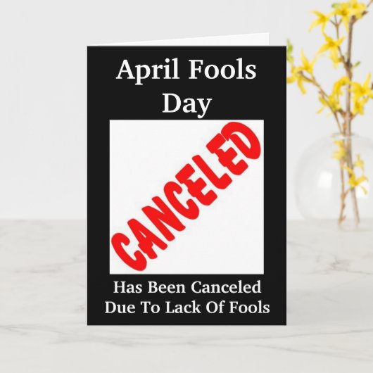 Wat Geen Dag van de Dwazen van April? Kaart (Gele Bloem)