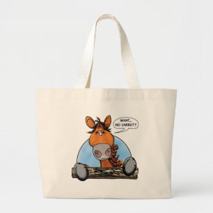WAT...  GEEN KARROT? GROTE TOTE BAG