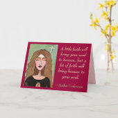 WAT geloof zal uw ziel aan hemel… brengen - Kaart (Gele Bloem)