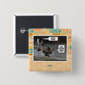 Wat, George? Vierkante Button 5,1 Cm (Voorkant /achterkant)