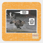 Wat, George? Vierkante Sticker (Voorkant)