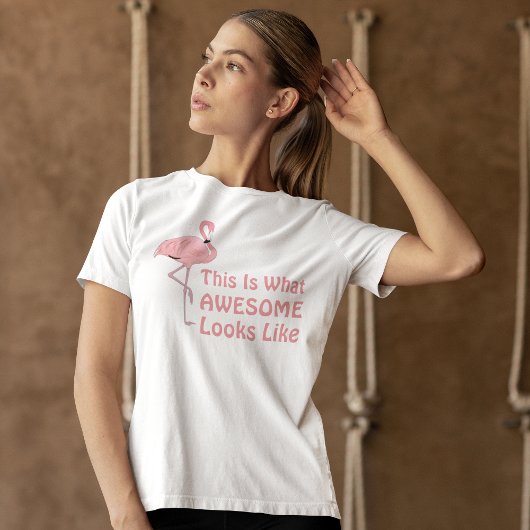 Wat Geweldige lijkt op grappige flamingo T-shirt