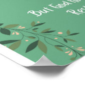 Wat God Hath beloofde (lichtgroen) Poster (Hoek)