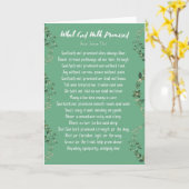 Wat God Hath beloofde (Light Green Card) Kaart (Gele Bloem)