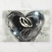 Wat God heeft samengesteld bruiloft Sparkling Wijnetiket (Enkel label)