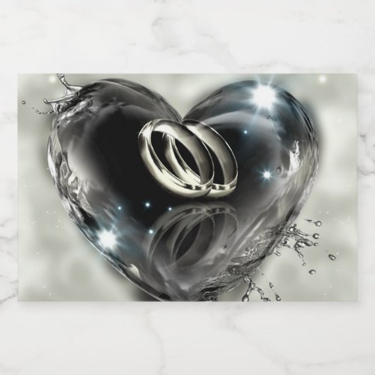 Wat God heeft samengesteld bruiloft Sparkling Wijnetiket (Enkel label)