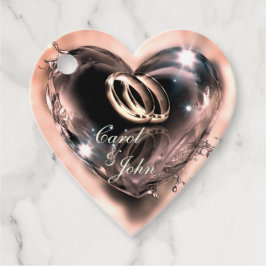 Wat God heeft samengesteld bruiloft (zilver) Bedankjes Labels