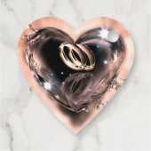 Wat God heeft samengesteld bruiloft (zilver) Bedankjes Labels (Achterkant)