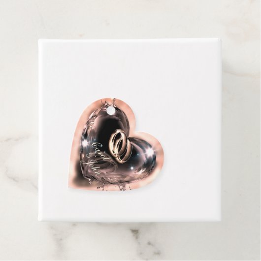 Wat God heeft samengesteld bruiloft (zilver) Bedankjes Labels (In situ)