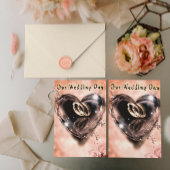 Wat God heeft Samengesteld Bruiloft (Zilver) Folie Uitnodiging Briefkaart