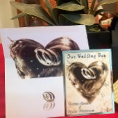 Wat God heeft Samengesteld Bruiloft (Zilver) Folie Uitnodiging Briefkaart