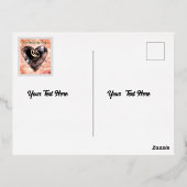 Wat God heeft Samengesteld Bruiloft (Zilver) Folie Uitnodiging Briefkaart (Achterkant)