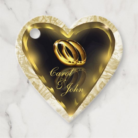 Wat God heeft samengesteld (gouden) bruiloft Bedankjes Labels (Voorkant)