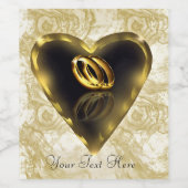 Wat God heeft samengesteld mousserende wijn fles Etiket (Enkel label)