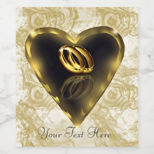 Wat God heeft samengesteld mousserende wijn fles Etiket (Enkel label)