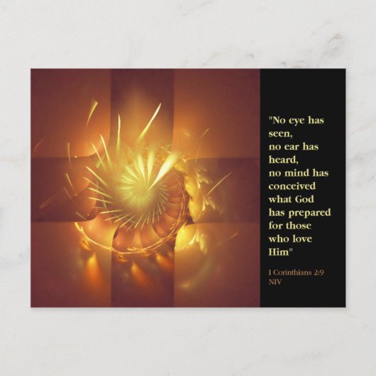 Wat God heeft voorbereid Briefkaart (Voorkant)