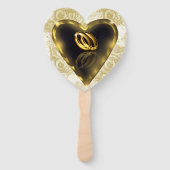 Wat God in elkaar heeft gezet (goud en wit) Handwaaier (Achterkant)