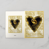 Wat God in elkaar heeft gezet, red de datum Folie Wenskaart (Buiten Laag)