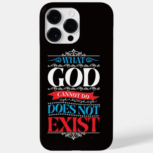 Wat God niet kan, bestaat niet Case-Mate iPhone Case (Achterkant)