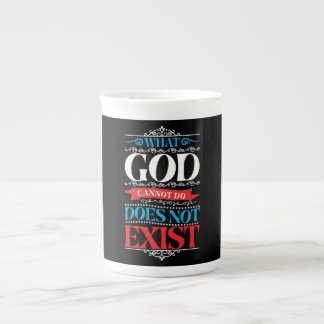 Wat God niet kan, bestaat niet in speciale Mok
