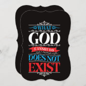 Wat God niet kan, bestaat niet Kaart (Voorkant / Achterkant)