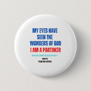 Wat God Niet Kan Doen Bestaat Niet Nsppd - Getuige Ronde Button 5,7 Cm