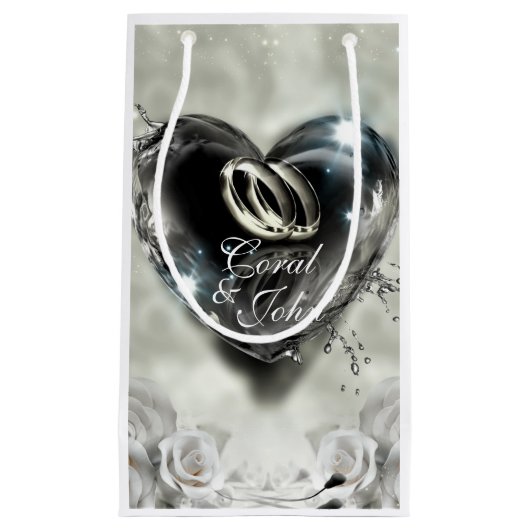 Wat God Samen Brengt (Zilveren) Bruiloft Klein Cadeauzakje (Voorkant)