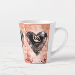 Wat God Samen Heeft Gebracht (Roze Roos) Latte Mok
