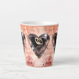 Wat God Samen Heeft Gebracht (Roze Roos) Latte Mok