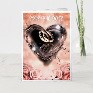 Wat God Samen Heeft Gebracht Roze Save The Date Folie Wenskaart