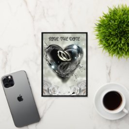 Wat God Samenvoegt Bewaar De Datum Folie Wenskaart