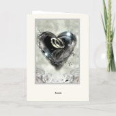 Wat God Samenvoegt Bewaar De Datum Folie Wenskaart (Achterkant)