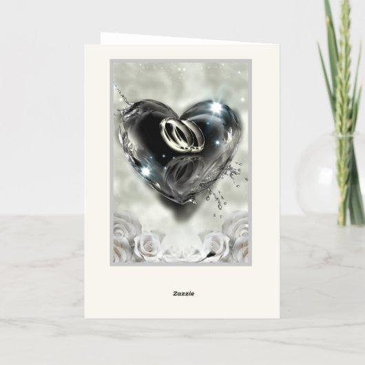 Wat God Samenvoegt Bewaar De Datum Folie Wenskaart (Achterkant)