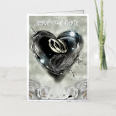 Wat God Samenvoegt Bewaar De Datum Folie Wenskaart (Voorkant)